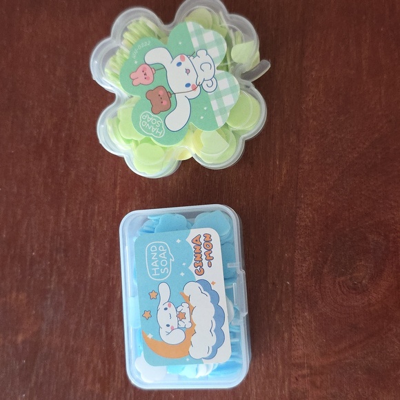Queen2KeepUp Boutique Other - Cinnamoroll Disposable Travel Soluble Hand Soap Slices 2 Pack in Case